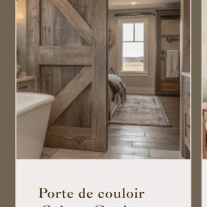 Lot de 3 portes en bois massif sans rail + lot planches